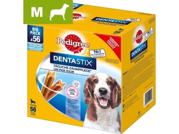 Pedigree DENTA STIX, Adult, Cocker Spaniel, Medium (11 - 25 kg), Nötkött, Kyckling, 1,44 kg