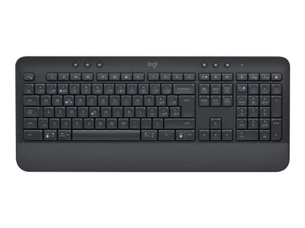 Logitech Signature MK650 Combo for Business - Tastatur- og mussett - trådløs - Bluetooth LE - QWERTY - Italiensk - grafitt
