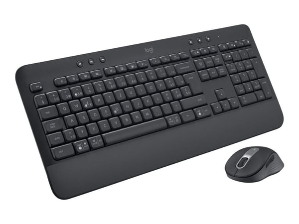 Logitech Signature MK650 Combo for Business - Tastatur- og mussett - trådløs - Bluetooth LE - QWERTY - Storbritannia - grafitt