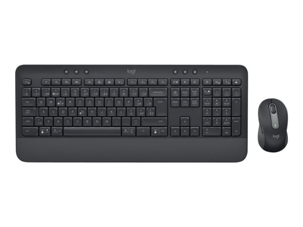 Logitech Signature MK650 Combo for Business - Tastatur- og mussett - trådløs - Bluetooth LE - QWERTY - Storbritannia - grafitt