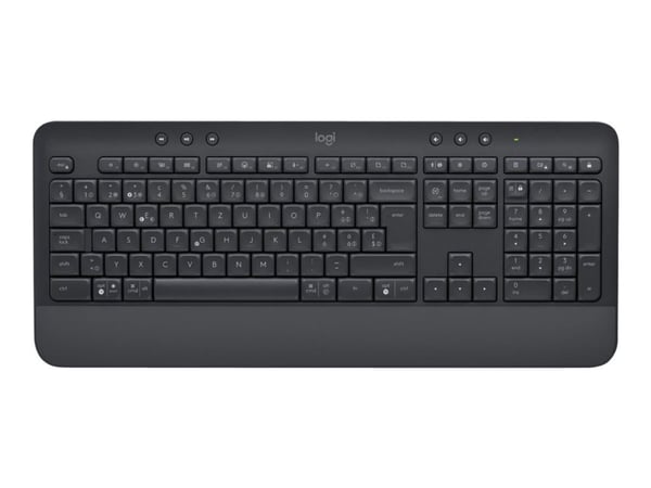 Logitech Signature MK650 Combo for Business - Tastatur- og mussett - trådløs - Bluetooth LE - QWERTY - Storbritannia - grafitt