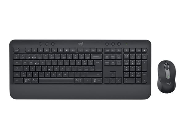 Logitech Signature MK650 Combo for Business - Tastatur- og mussett - trådløs - Bluetooth LE - QWERTY - Italiensk - grafitt