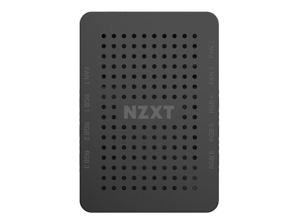 NZXT RGB & Fan Controller - LED-kontroller for vifte - matt svart