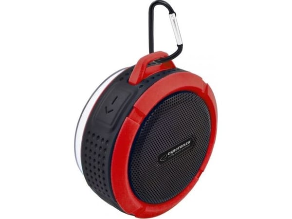 Esperanza COUNTRY - Høyttaler - for bærbar bruk - trådløs - Bluetooth - 3 watt - svart, rød