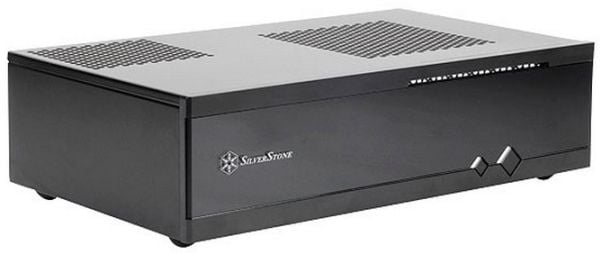 SilverStone MILO ML05 - SFF - mini-ITX - ingen strømforsyning (SFX12V) - svart - USB/lyd