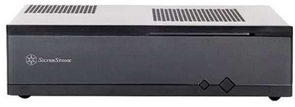SilverStone MILO ML05 - SFF - mini-ITX - ingen strømforsyning (SFX12V) - svart - USB/lyd