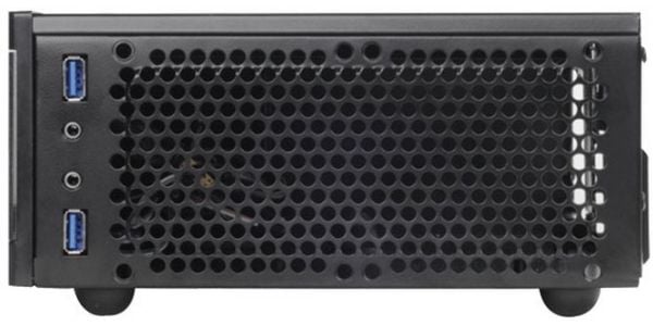 SilverStone MILO ML05 - SFF - mini-ITX - ingen strømforsyning (SFX12V) - svart - USB/lyd