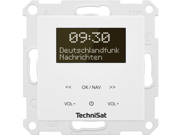 TechniSat DigitRadio UP 55 - DAB-radio - 2 x 2 Watt - vit