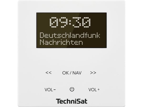 TechniSat DigitRadio UP 55 - DAB-radio - 2 x 2 Watt - vit
