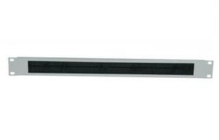 Intellinet 19" Cable Entry Panel, 2U, with Brush Insert, Grey - Rackkabeladgangspanel med børste - grå, RAL 7035 - 2U - 19"