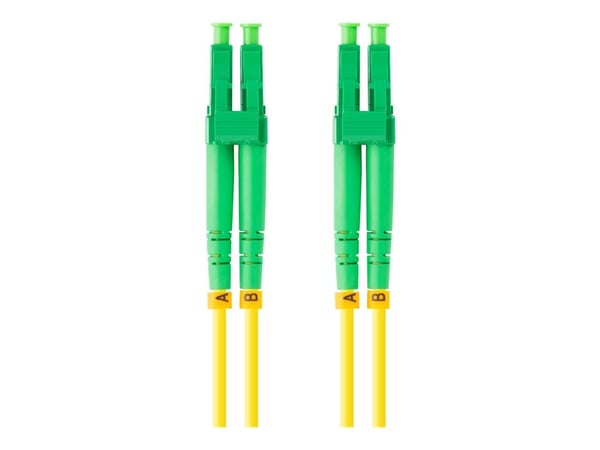 Lanberg - Koblingskabel - LC/APC-enkeltmodus (hann) til LC/APC-enkeltmodus (hann) - 2 m - 3 mm - fiberoptisk - dupleks - 9 / 125 micron - G.657.A1 ...