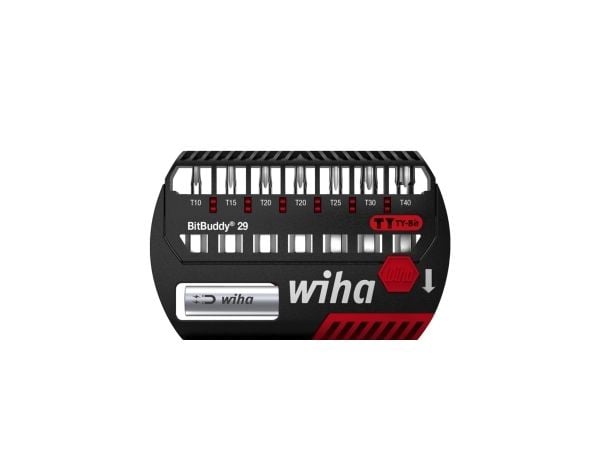 Wiha 42136, 8 stykker, Torx, T10, T15, T20, T25, T30, T40, 1/4" C6.3, 29 mm, 130 g