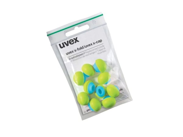 Uvex 2125351, Gjenbrukbar øreplugg, In-ear, Blå, Grønn, 24 dB, 60 stykker
