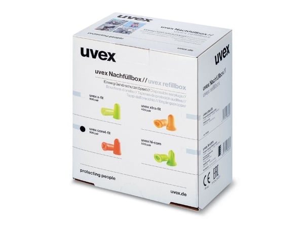 Uvex 2112101 hi-com korvatulpat 24 dB monitie 100 paria (2112101)