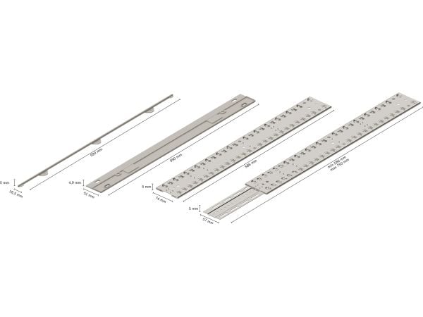 Siemens SZ38BI00, Connecting rail, Siemens, Sølv, 1,9 kg, 85 mm, 650 mm