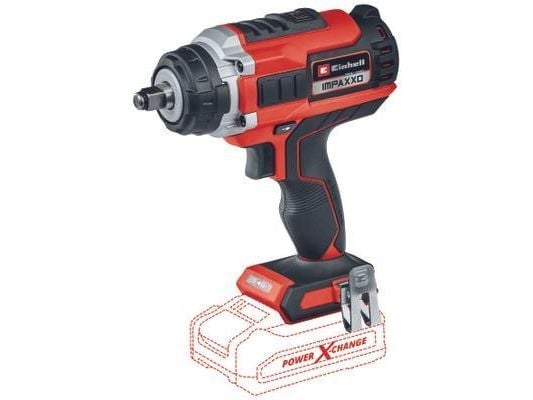 Einhell 4510070, Mutterdragare, Pistolhandtag, Svart, Röd, Borstlös, 2100 RPM, 400 nm - SOLO