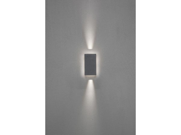 Konstsmide 7871-370, Utendørs veggbelysning, Grå, Aluminium, IP54, Fasade, I