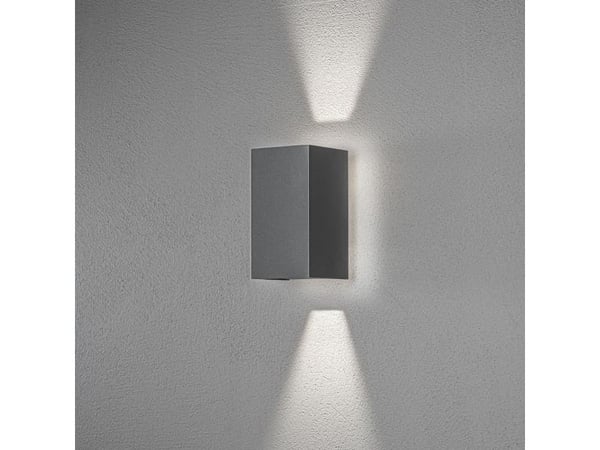 Konstsmide 7871-370, Utendørs veggbelysning, Grå, Aluminium, IP54, Fasade, I