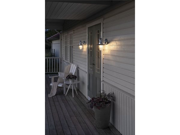 Konstsmide 7346-320, Utendørs veggbelysning, Stål, Stål, IP44, Fasade, I
