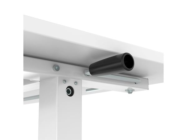 LogiLink EO0027W, Rett, Rektangulær form, Sponplate, Aluminium, Stål, Hjemme kontor, Kontor, Hvit