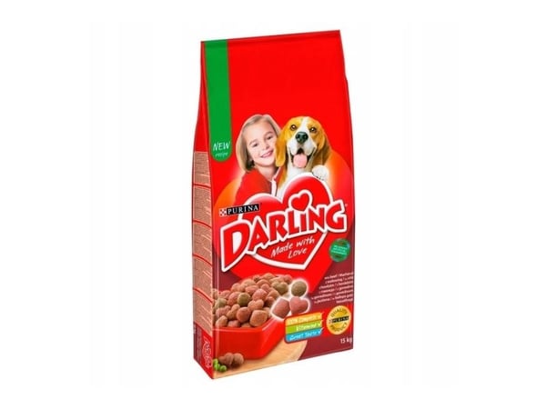 Purina Darling, Aikuinen, Kaikille roduille, Naudanliha, Vihannes, 15 kg