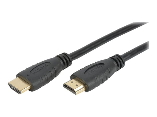 TECHly - HDMI-kabel med Ethernet - HDMI hane till HDMI hane - 6 m - dubbelt skärmad - svart - formpressad