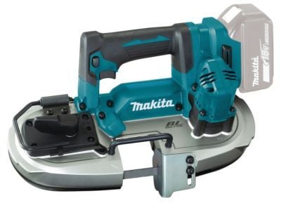 Makita vannesaha 18V - DPB184Z, integroitu LED-lamppu, akulla ja laturilla