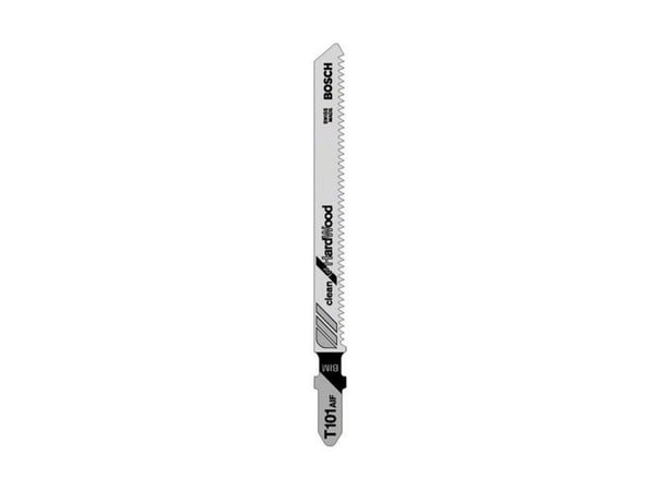 Bosch clean for Hard Wood T 101 AIF - Stikksagblad - for laminat, løvtre, laminerte paneler, epoksy, høytrykkslaminat (HPL) - 5 deler - T-skaft - l...