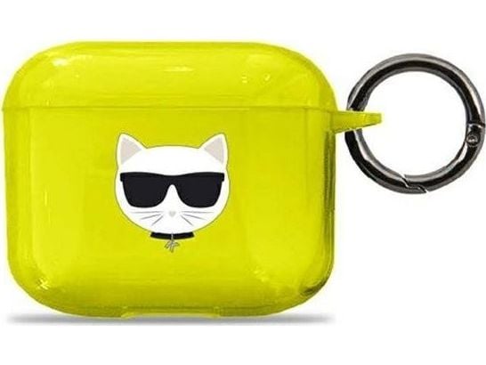 Karl Lagerfeld KLA2UCHFP AirPods 1/2 suojus vaaleanpunainen/vaaleanpunainen Choupette