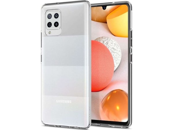 Spigen Liquid Crystal - Baksidesskydd för mobiltelefon - termoplastisk polyuretan (TPU) - klar - för Samsung Galaxy A42 5G