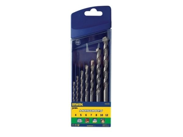 Irwin Murborsæt 4-12mm - Irwin Murborsæt 4-12 mm, til mursten og beton i plastkasette
