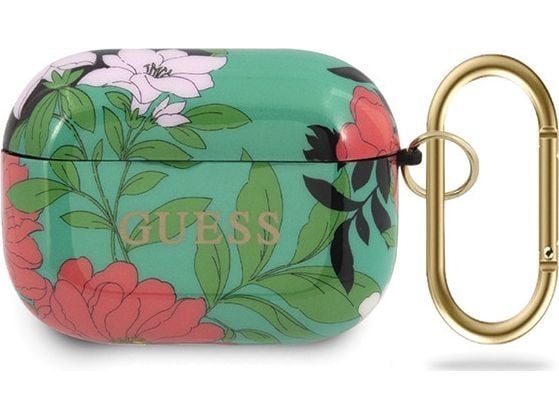 Guess GUACAPTPUBKFL01 AirPods Pro cover zielony/green N.1 Flower Collection