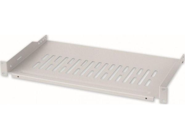 Intellinet 919531 hylle 1U 255 mm rack 19" 2-punkts feste, perforert, grå