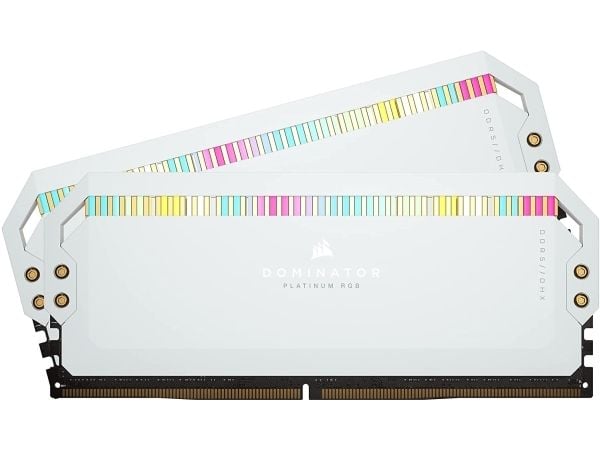 CORSAIR Dominator Platinum RGB - DDR5 - sett - 32 GB: 2 x 16 GB - DIMM 288-pin - 5200 MHz / PC5-41600 - CL40 - 1.25 V - hvit