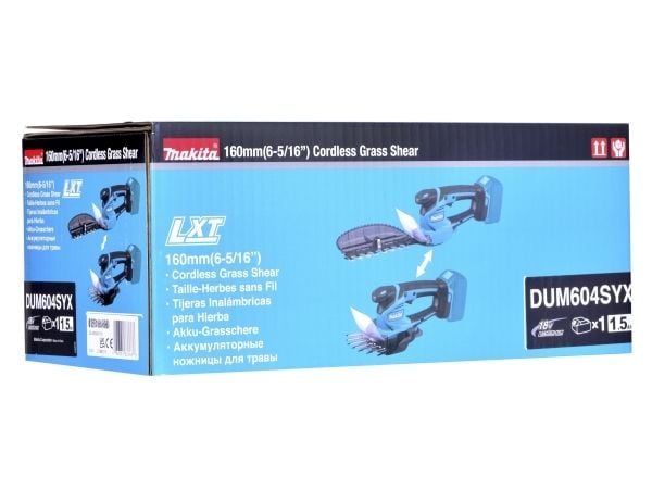 Makita DUM604SYX, Svart, Turkos, Litium-Ion (Li-Ion), 18 V, 6 Ah, 353 mm, 1,4 kg