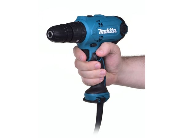 Makita HP0300, Boremaskin med pistolgrep, Nøkkelløs, 1 cm, 1500 RPM, 1 cm, 450 RPM