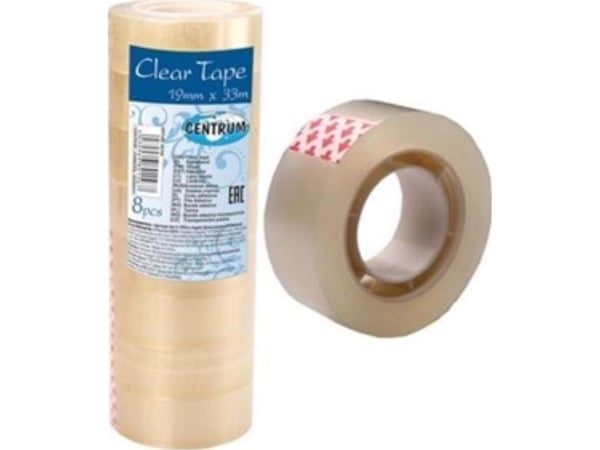 Kontortape 19 mm x 33 m (8 stk) 80156