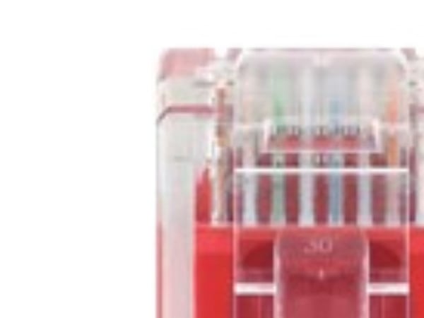 Goobay 96400, 1 m, Cat6, U/UTP (UTP), RJ-45, RJ-45, Punainen