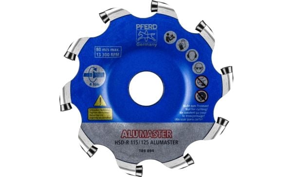PFERD Milling tools with ALUMASTER HICOAT cutting inserts, HSD-R design for radial applications, 1 stykker
