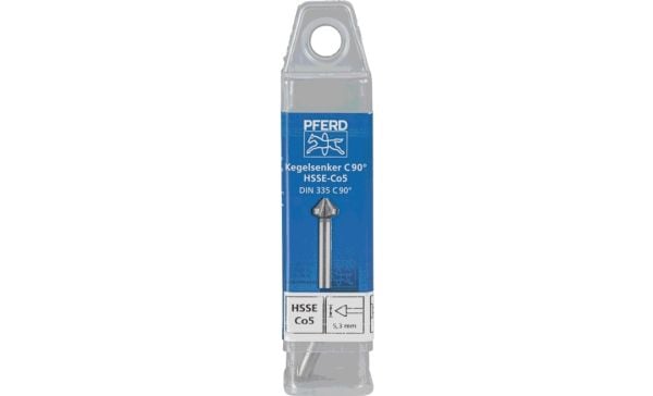 PFERD KES HSSE DIN 335 C90° 5,3, Drill, Multi-verktøy, Stål, Støpejern, Ikke-jernholdig metall, Rustfritt stål, Aluminium, Cobalt Alloy High-Speed ...