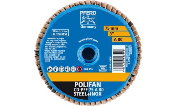 PFERD COMBIDISC Mini-POLIFAN, 7,5 cm, 10 st