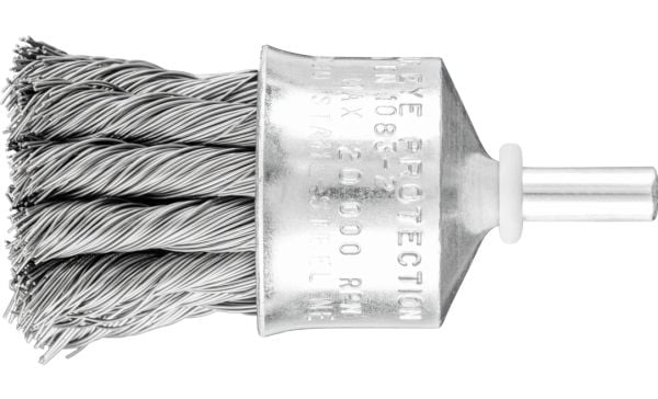 PFERD 43706005, Kopp stålbørste, 6 mm, 3 cm, 20000 RPM, 10 stykker