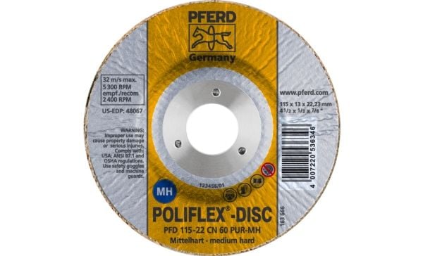 PFERD Poliflex-levyt, 11,5 cm, 5 kpl PFERD Poliflex-levyt, 11,5 cm, 5 kpl PFERD Poliflex-levyt, 11,5 cm, 5 kpl PFERD Poliflex-levyt, 11,5 cm, 5 kpl