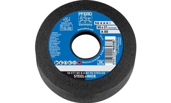 PFERD Cup wheels SG STEELOX, 8 cm, 5 styck PFERD Cup wheels SG STEELOX, 8 cm, 5 styck