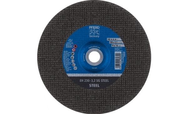 PFERD 4007220162309, Katkaisulaikka, Metalli, 6600 RPM, Musta, Sininen, Harmaa, 23 cm, 3,2 mm PFERD 4007220162309, Katkaisulaikka, Metalli, 6600 RPM, Musta, Sininen, Harmaa, 23 cm, 3,2 mm