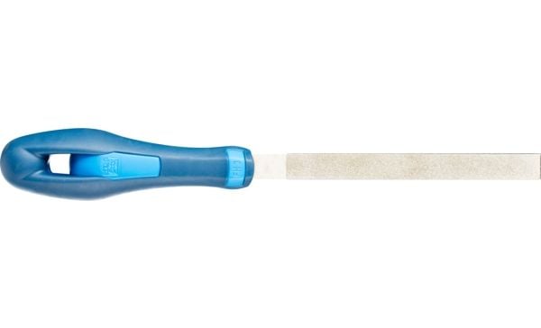 PFERD 15401126, Fil, Flatfil, Slipemateriale, Innsatsherdet stål, Ferritt, Glass, Grafitt, Stål, Teknisk keramikk, Karbid, Blå, Ergonomisk, 11,2 mm