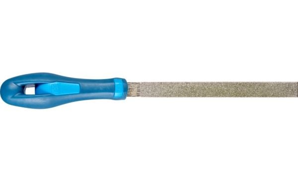 PFERD 15401199, Fil, Klämmapp, Abrasive material, Case-hardened steel, Järnoxid, Glas, grafit, Stål, Technical ceramics,..., Blå, Ergonomisk, 13 mm
