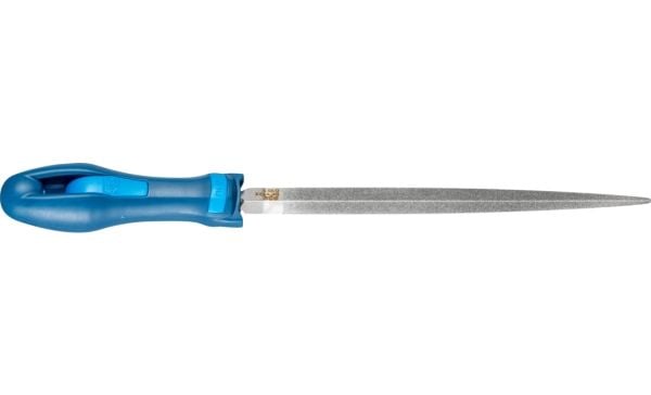 PFERD 15403204, Fil, Firkantfil, Slipemateriale, Innsatsherdet stål, Ferritt, Glass, Grafitt, Stål, Teknisk keramikk, Karbid, Blå, Ergonomisk, 14 mm