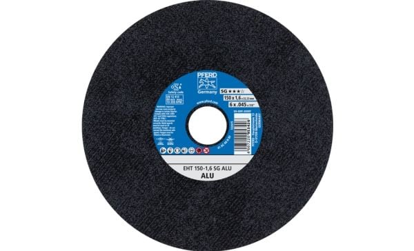 PFERD 61323116, Kutteskive, Aluminium, Ikke-jernholdig metall, 15 cm, Alle merker, Flatt senter, 2,22 cm