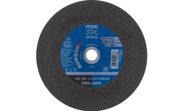PFERD EHT 230-1,9 SGP STEELOX, Stål, Rustfritt stål, PFERD, 2,22 cm, 23 cm, 6600 rpm, 25 stk